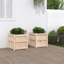 Pflanzkübel 2 Stk. Massivholz Douglasie