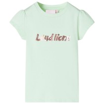 Kids' T-shirt with Cap Sleeves Neon Orange 116