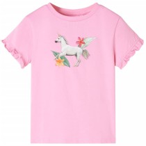 Kinder-Kurzarmshirt Korallenrosa 92