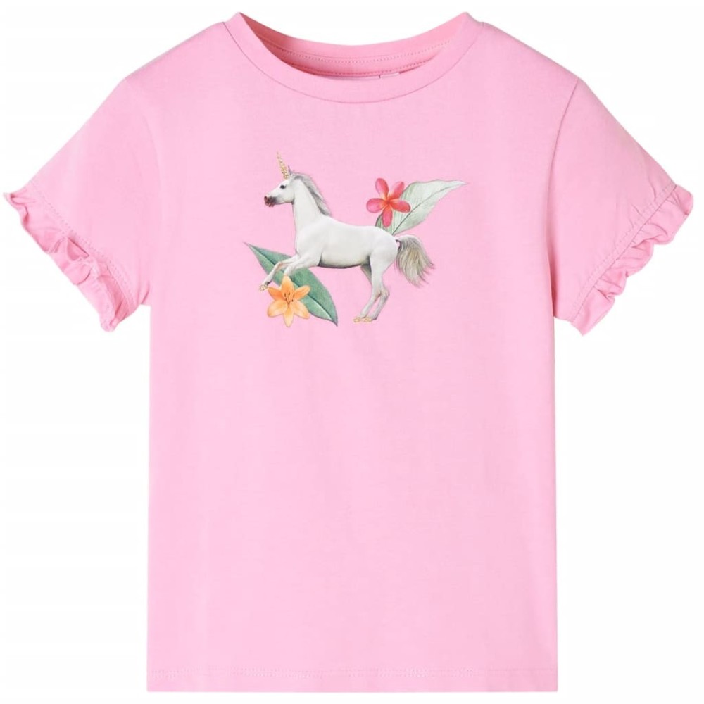 Kinder-Kurzarmshirt Korallenrosa 92
