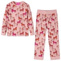 Kids' Pyjamas with Long Sleeves Light Pink 140
