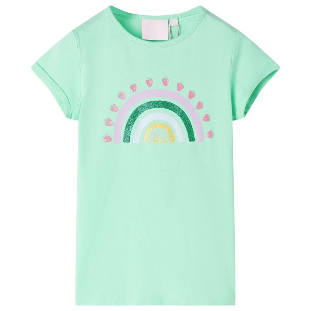 Kinder-T-Shirt Hellgrün 92