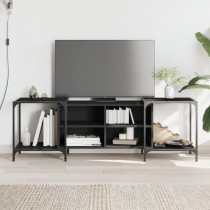 TV Cabinet Brown Oak 203x37x50 cm Engineered Wood