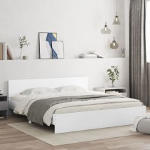 Bed Frame with Headboard Brown Oak 75x190 cm Small Single Engineered wood