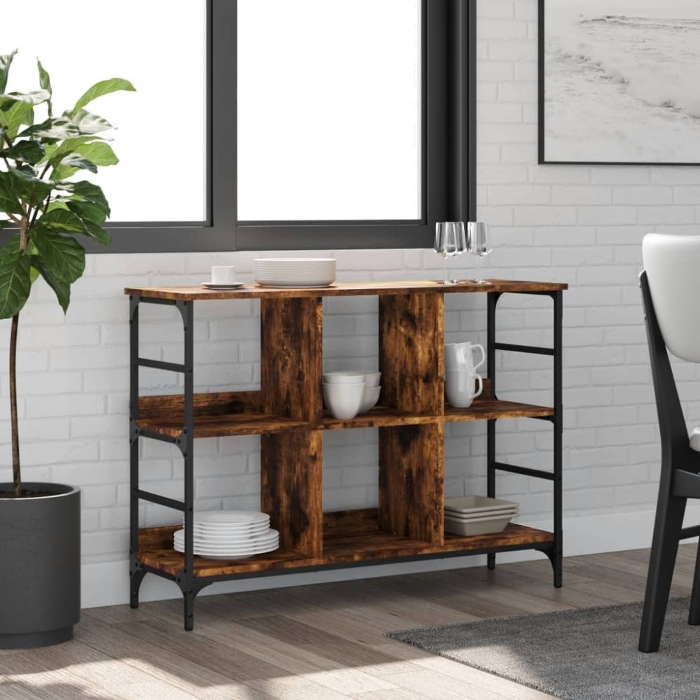Sideboard Schwarz 102x32x103,5 cm Holzwerkstoff