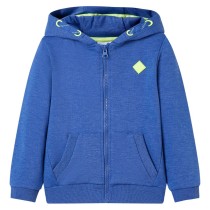 Kids' Hooded Sweatshirt with Zip Bright Green 140