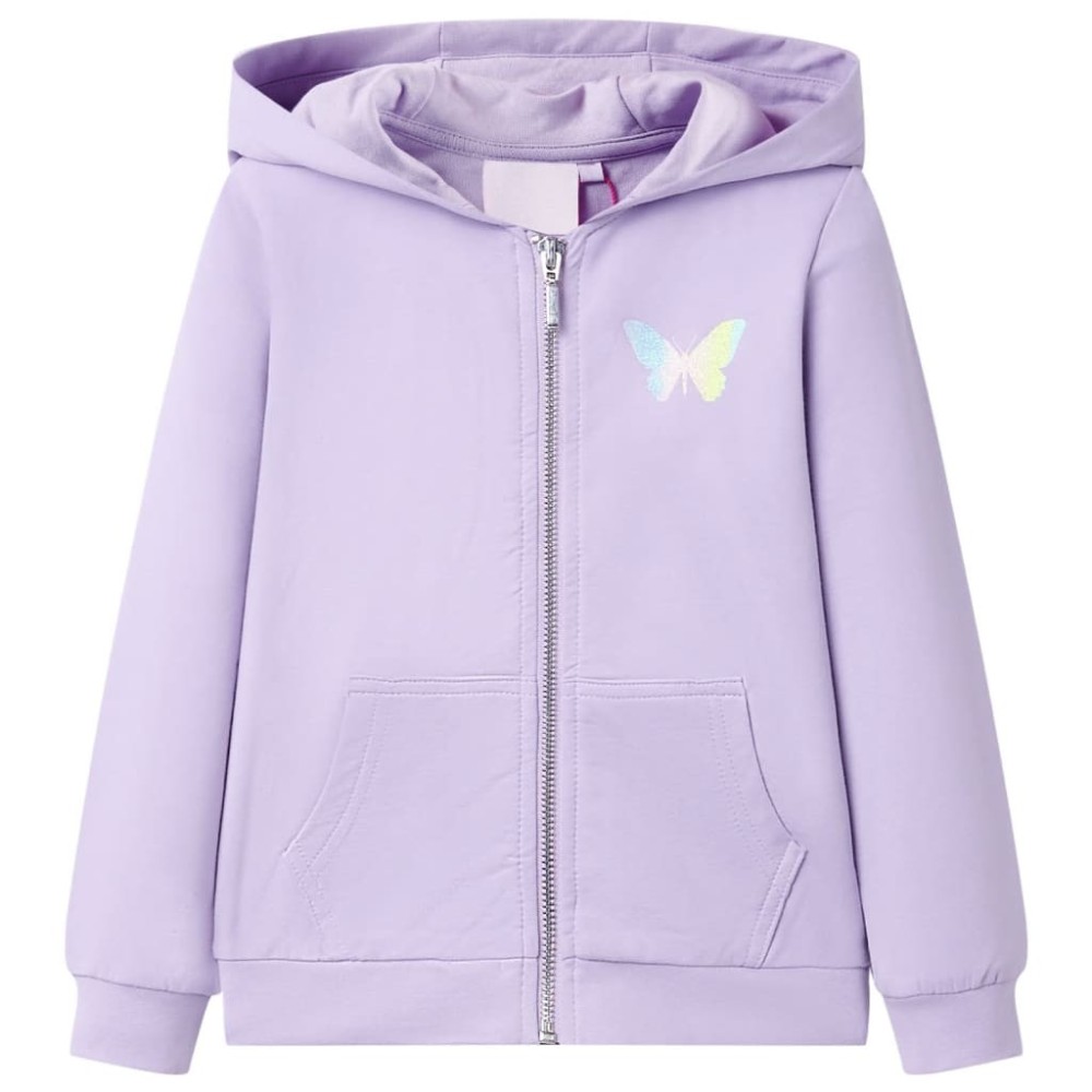 Kinder-Kapuzenpullover Lila 128