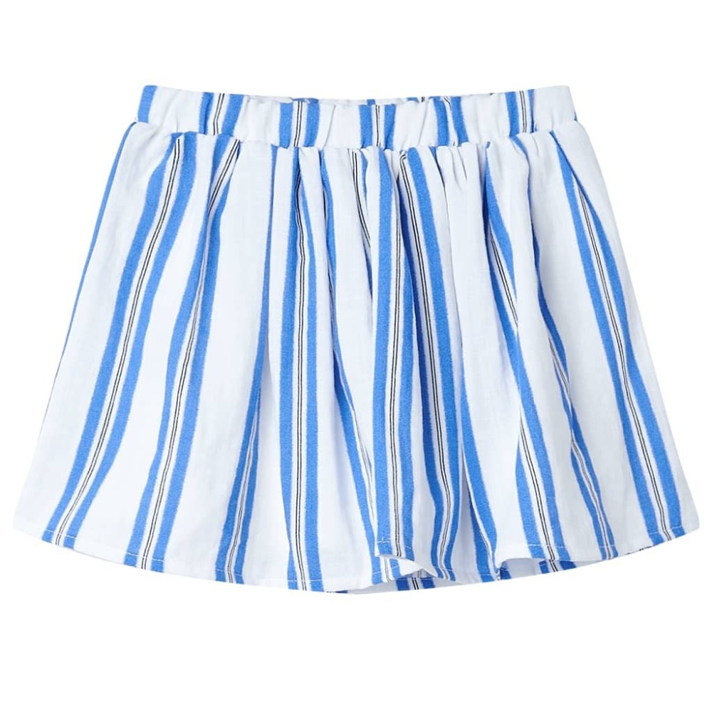 Kids' Skirt Cobalt Blue and White 140