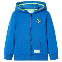 Kids' Hooded Sweatshirt with Zip Light Khaki Melange 128