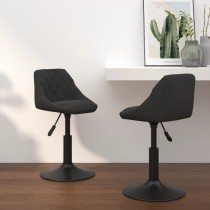 Swivel Dining Chairs 2 pcs Dark Grey Velvet