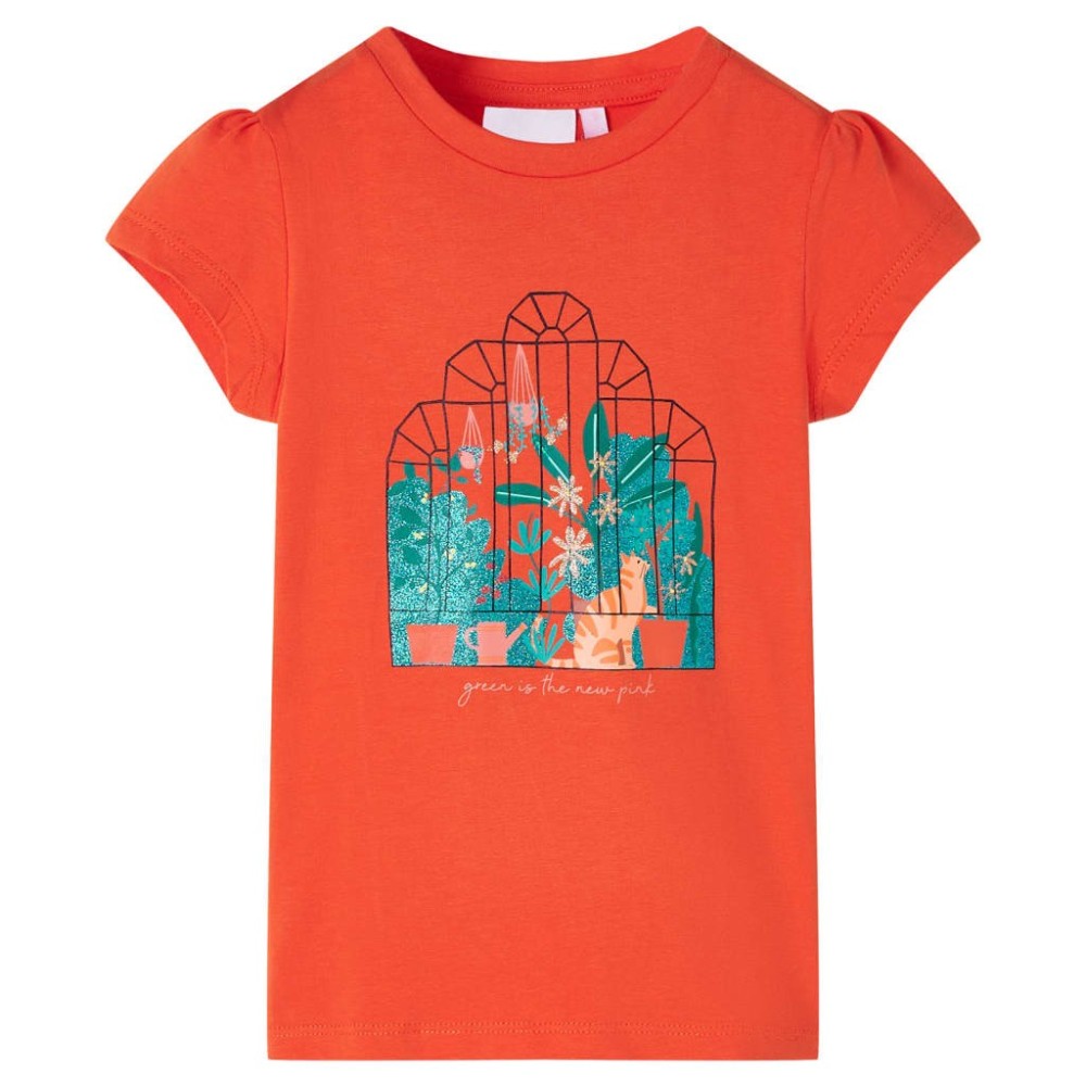 Kinder-T-Shirt Minzgrün 116
