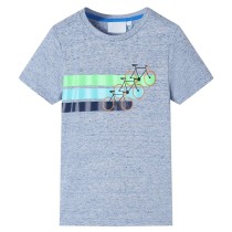 Kids' T-shirt with Short Sleeves Aqua 140
