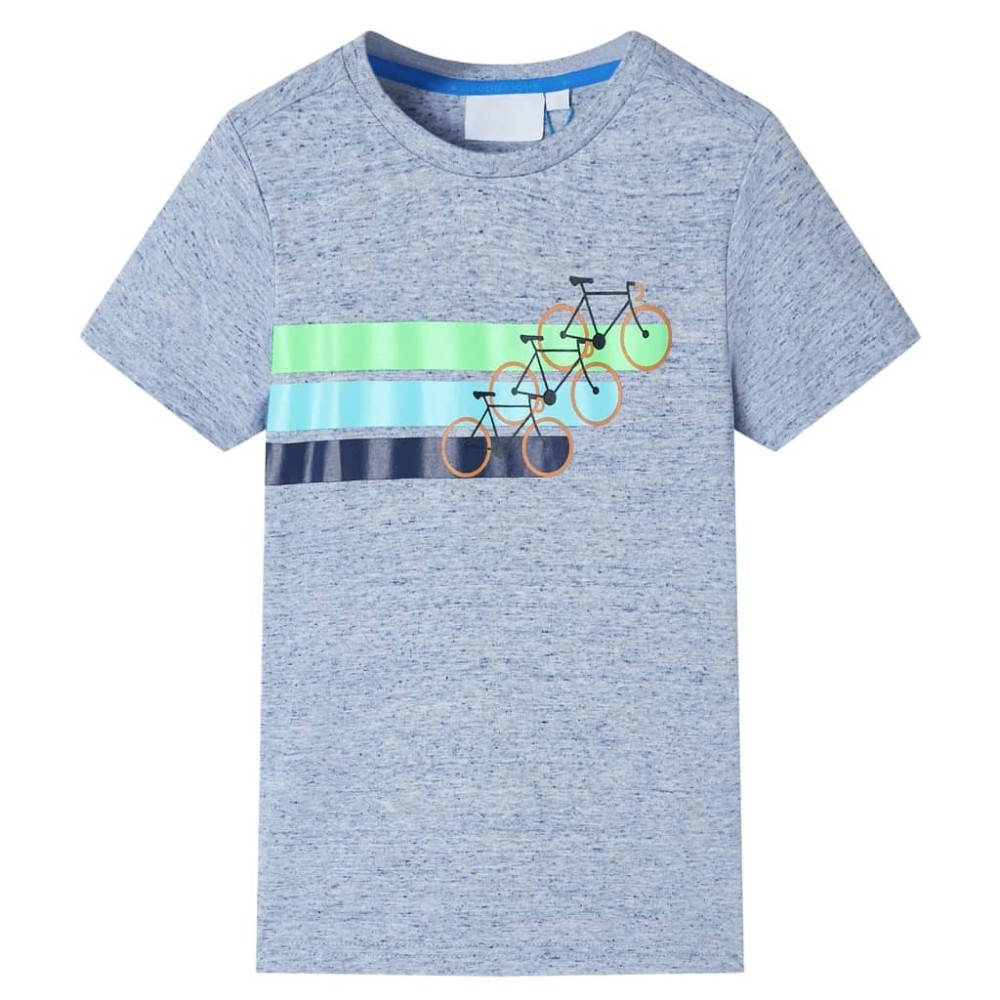 Kids' T-shirt with Short Sleeves Aqua 140