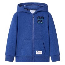 Kids' Hooded Sweatshirt with Zip Grey 140