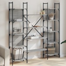 Bücherregal Braun Eichen-Optik 155,5x24x166,5 cm Holzwerkstoff