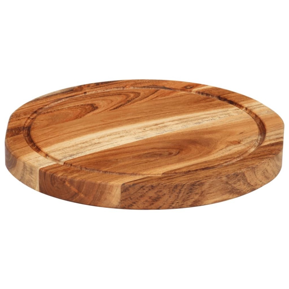 Chopping Board Ã˜40x2.5 cm Solid Wood Acacia