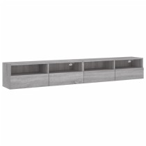 TV Wall Cabinets 2 pcs Grey Sonoma 100x30x30 cm Engineered Wood