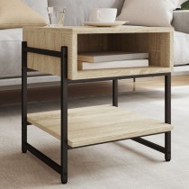 Coffee Table Black 40x40x45 cm Engineered Wood