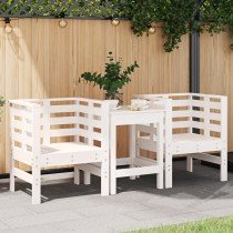 Garden Chairs 2 pcs 61.5x53x71 cm Solid Wood Douglas