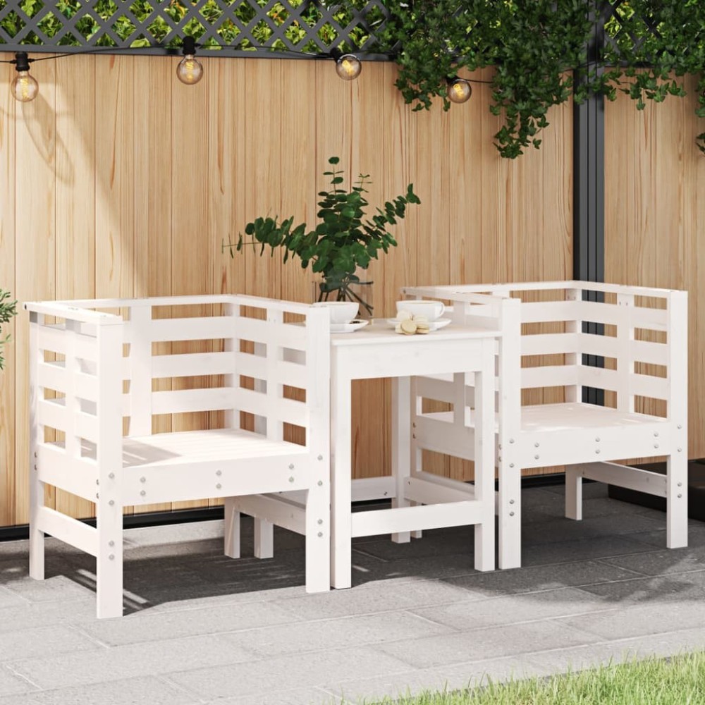 Garden Chairs 2 pcs 61.5x53x71 cm Solid Wood Douglas