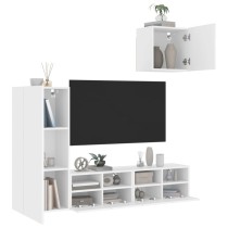 4 Piece TV Wall Units Grey Sonoma Engineered Wood