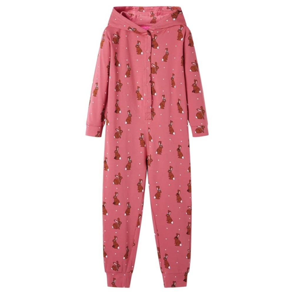 Kids' Hooded Onesie Old Pink 140