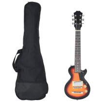 E-Gitarre für Kinder mit Tasche Schwarz 3/4 30"