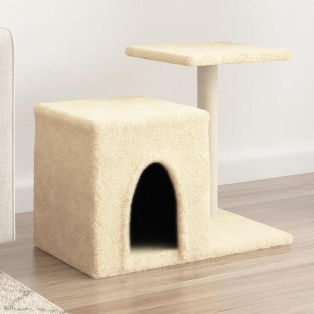 Cat Tree with Sisal Scratching Posts Light Grey 50.5 cm