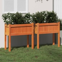 Garden Planter with Legs 70x31x70 cm Impregnated Wood Pine