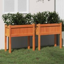 Garden Planter with Legs 70x31x70 cm Impregnated Wood Pine