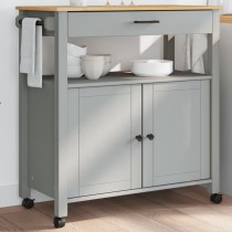 Kitchen Trolley MONZA 60x40x90 cm Solid Wood Pine