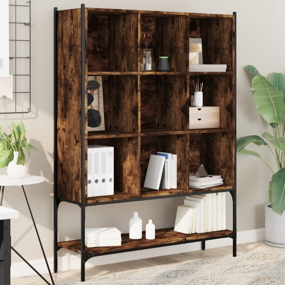 Bookcase Black 102x30x141.5 cm Engineered Wood