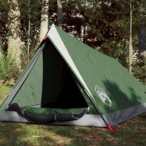 Camping Tent 2 Persons Grey&Orange 200x120x88/62 cm 185T Taffeta