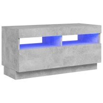 TV Cabinet with LED Lights High Gloss Grey 80x35x40 cm