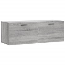 Wall Cabinet Smoked Oak 100x36.5x35 cm Engineered Wood