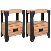 Nightstands 2 pcs Solid...