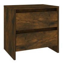 Bedside Cabinets 2 pcs Brown Oak 45x34.5x44.5 cm Engineered Wood