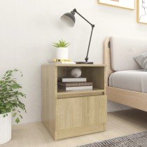 Bed Cabinets 2 pcs High Gloss Black 40x40x50 cm Engineered Wood