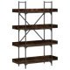 Bücherregal 4 Böden Räuchereiche 100x33x145,5 cm Holzwerkstoff