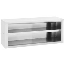 Kitchen Wall Cabinet 120x40x75 cm Stainless Steel