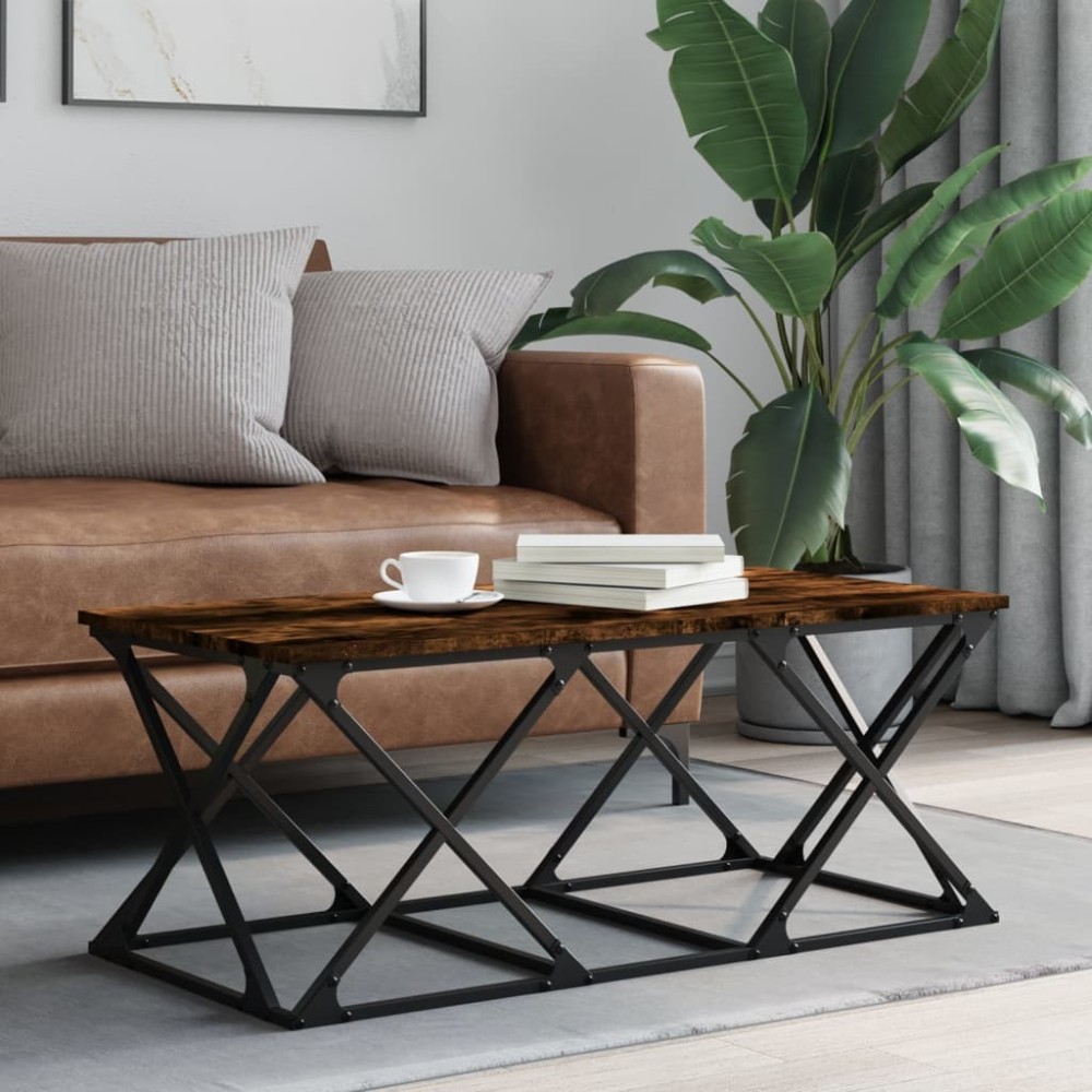 Coffee Table Black 100x49x40 cm Engineered Wood