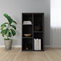 Book Cabinet/Sideboard Grey 50x25x80 cm Engineered Wood