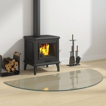 Fireplace Glass Plate Half Round 1000x500 mm