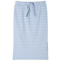 Kids' Straight Skirt with Stripes Fluorescent Orange 128