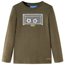 Kids' T-shirt with Long Sleeves Bright Orange 140