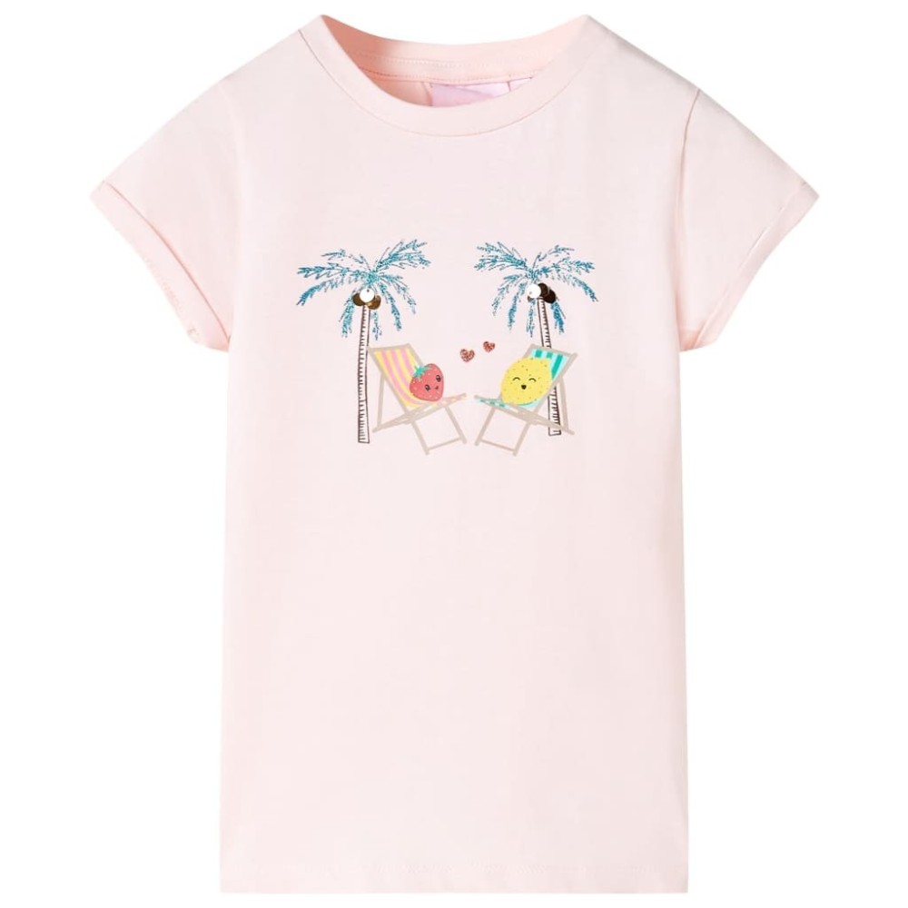 Kinder-T-Shirt Hellblau 128