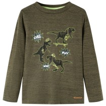 Kids' T-shirt with Long Sleeves Ochre 140