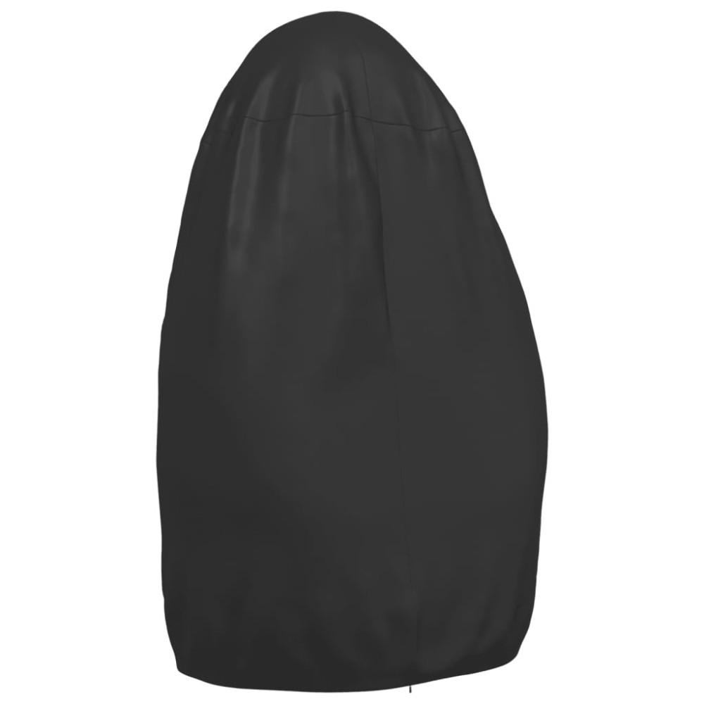 Double Egg Chair Cover Black Ã˜ 230x200 cm 420D Oxford