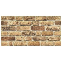 3D Wall Panels with Dark Sand Brick Design 11 pcs EPS