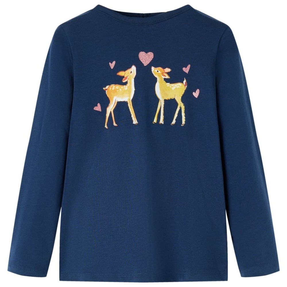 Kids' T-shirt with Long Sleeves Coral 128